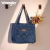 imageMontana West Wrangler Tote Bag for Women Large Denim Purses for Work TravelJean