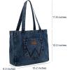 imageMontana West Wrangler Tote Bag for Women Large Denim Purses for Work TravelJean