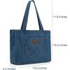 imageMontana West Wrangler Tote Bag for Women Large Denim Purses for Work TravelLight Jean