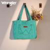 imageMontana West Wrangler Tote Bag for Women Large Denim Purses for Work TravelTurquoise