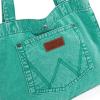 imageMontana West Wrangler Tote Bag for Women Large Denim Purses for Work TravelTurquoise