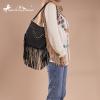 imageMontana Western Fringe Hobo Bags for Women Top Handle Shoulder PursesBlack