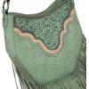 imageMontana Western Fringe Hobo Bags for Women Top Handle Shoulder PursesGreen