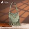 imageMontana Western Fringe Hobo Bags for Women Top Handle Shoulder PursesGreen