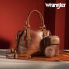 imageWrangler 3Pcs Doctor Bag Sets for Women Tophandle Satchel Bag with Cell Phone Handbag and Coin PurseEyecatching Brown