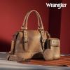 imageWrangler 3Pcs Doctor Bag Sets for Women Tophandle Satchel Bag with Cell Phone Handbag and Coin PurseEyecatching Khaki
