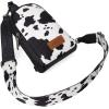 imageWrangler Cow Print Crossbody Bags for Women Western Sling Bag with Adjustable Starp Cross Body PurseBlack
