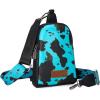 imageWrangler Cow Print Crossbody Bags for Women Western Sling Bag with Adjustable Starp Cross Body PurseTurquoise