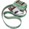 imageWrangler Crossbody Bag for Women Boho Aztec Small Multi Pocket Crossover PurseAngel Diamond Green With Adjustable Strap