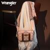 imageWrangler Crossbody Bag for Women Boho Aztec Small Multi Pocket Crossover PurseAngel Diamond Pink With Adjustable Strap