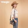 imageWrangler Crossbody Bag for Women Boho Aztec Small Multi Pocket Crossover PurseAngel Retro Black Brown