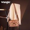 imageWrangler Crossbody Bag for Women Boho Aztec Small Multi Pocket Crossover PurseAngel Retro Brown