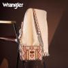 imageWrangler Crossbody Bag for Women Boho Aztec Small Multi Pocket Crossover PurseAngel Retro Grey