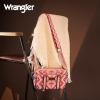 imageWrangler Crossbody Bag for Women Boho Aztec Small Multi Pocket Crossover PurseAngel Retro Pink