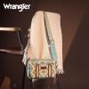 imageWrangler Crossbody Bag for Women Boho Aztec Small Multi Pocket Crossover PurseAngel Retro Turquoise