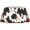 imageWrangler Crossbody Bag for Women Western Cowgirl Crossbody Purses with Guitar StrapCow Print Brown
