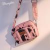 imageWrangler Crossbody Bag for Women Western Cowgirl Crossbody Purses with Guitar StrapCow Print Pink
