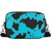 imageWrangler Crossbody Bag for Women Western Cowgirl Crossbody Purses with Guitar StrapCow Print Turquoise