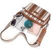 imageWrangler Crossbody Bag for Women Western Cowgirl Crossbody Purses with Guitar StrapStripe Brown