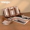 imageWrangler Crossbody Bag for Women Western Cowgirl Crossbody Purses with Guitar StrapStripe Brown