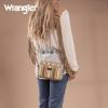 imageWrangler Crossbody Bag for Women Western Cowgirl Crossbody Purses with Guitar StrapStripe Khaki
