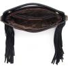 imageWrangler Crossbody Bags for Women Western Fringe Top Handle Handbags Embroidered Boot Scroll Crossbody BagAmediumblack