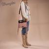 imageWrangler Crossbody Bags for Women Western Fringe Top Handle Handbags Embroidered Boot Scroll Crossbody BagAmediumlight Pink