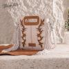 imageWrangler Crossbody Bags for Women Western Fringe Top Handle Handbags Embroidered Boot Scroll Crossbody BagEbeige