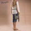 imageWrangler Crossbody Bags for Women Western Fringe Top Handle Handbags Embroidered Boot Scroll Crossbody BagEgreen