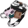 imageWrangler Crossbody Purses for Women Trendy Camera Snapshot Bag with Wide StrapArtist Cow Black