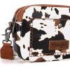 imageWrangler Crossbody Purses for Women Trendy Camera Snapshot Bag with Wide StrapArtist Cow Brown