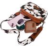 imageWrangler Crossbody Purses for Women Trendy Camera Snapshot Bag with Wide StrapArtist Cow Brown