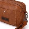imageWrangler Crossbody Purses for Women Trendy Camera Snapshot Bag with Wide StrapDouble Layer Brown