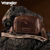 imageWrangler Crossbody Purses for Women Trendy Camera Snapshot Bag with Wide StrapDouble Layer Coffee