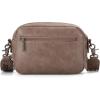 imageWrangler Crossbody Purses for Women Trendy Camera Snapshot Bag with Wide StrapDouble Layer Khaki