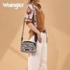 imageWrangler Crossbody Purses for Women Trendy Camera Snapshot Bag with Wide StrapDouble Layer Leopard Black