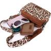 imageWrangler Crossbody Purses for Women Trendy Camera Snapshot Bag with Wide StrapDouble Layer Leopard Brown