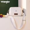 imageWrangler Crossbody Purses for Women Trendy Camera Snapshot Bag with Wide StrapDouble Layer Light Beige