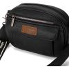 imageWrangler Crossbody Purses for Women Trendy Camera Snapshot Bag with Wide StrapRetro Black