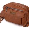imageWrangler Crossbody Purses for Women Trendy Camera Snapshot Bag with Wide StrapRetro Brown
