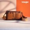 imageWrangler Distressed Crossbody Purses for Women Multifunction Card Holder Wallet Small Purse with Double ZipperAngle Light Brown