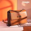 imageWrangler Flap Crossbody Purse for Women Shoulder Bag Vintage Wallets with Chain StrapAmber Brown