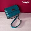 imageWrangler Flap Crossbody Purse for Women Shoulder Bag Vintage Wallets with Chain StrapBlue Turquoise