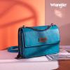 imageWrangler Flap Crossbody Purse for Women Shoulder Bag Vintage Wallets with Chain StrapBlue Turquoise