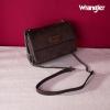 imageWrangler Flap Crossbody Purse for Women Shoulder Bag Vintage Wallets with Chain StrapDark Coffee