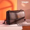 imageWrangler Flap Crossbody Purse for Women Shoulder Bag Vintage Wallets with Chain StrapDark Coffee