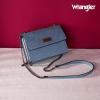 imageWrangler Flap Crossbody Purse for Women Shoulder Bag Vintage Wallets with Chain StrapEther Blue