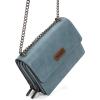 imageWrangler Flap Crossbody Purse for Women Shoulder Bag Vintage Wallets with Chain StrapEther Blue