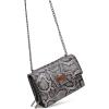 imageWrangler Flap Crossbody Purse for Women Shoulder Bag Vintage Wallets with Chain StrapPython Black