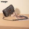 imageWrangler Flap Crossbody Purse for Women Shoulder Bag Vintage Wallets with Chain StrapPython Black
